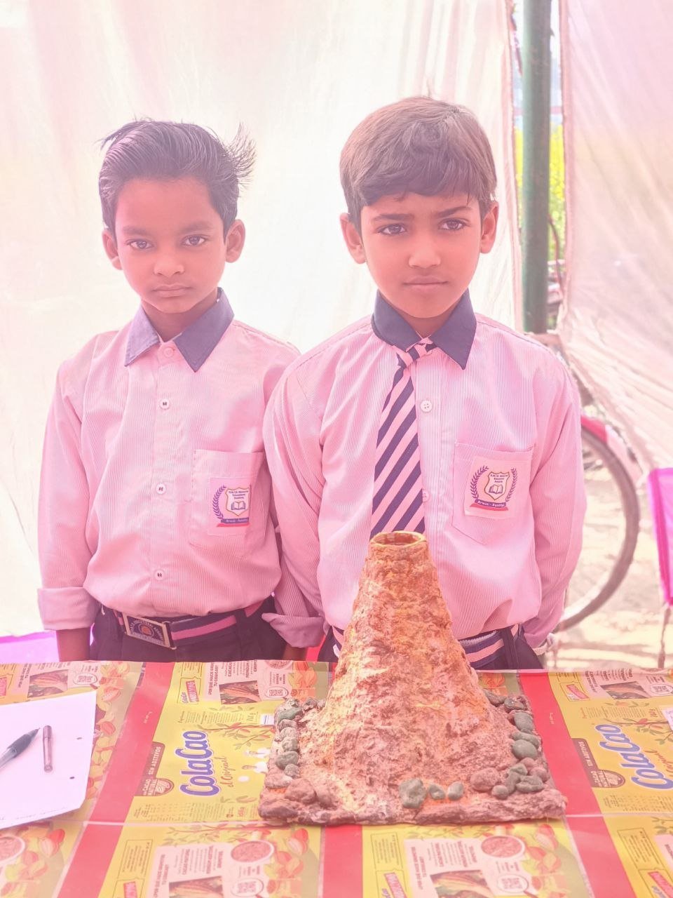 RNTD Students with Volcano Model